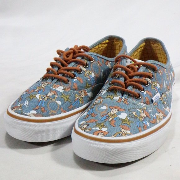VANS Authentic Toy Story Woody True White Sneakers Sz 10.5 US Men - Picture 2 of 13
